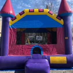 Pink and Purple Bounce house